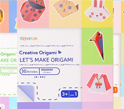 Háromdimenziós origami papír gyerekeknek